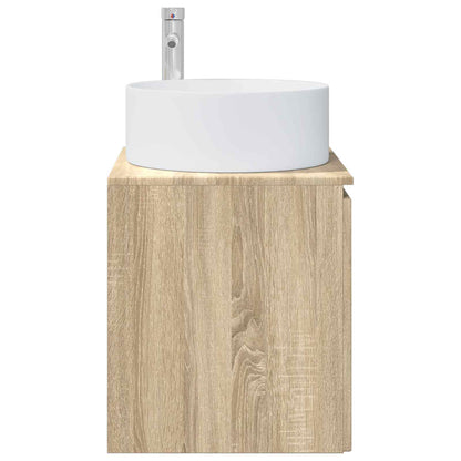 vidaXL Wall-mounted Sink Vanity Sonoma Oak 49.5 x 44.5 x 65.5 cm