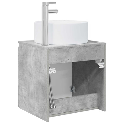 vidaXL Wall-mounted Sink Vanity Concrete Grey 49.5 x 44.5 x 65.5 cm