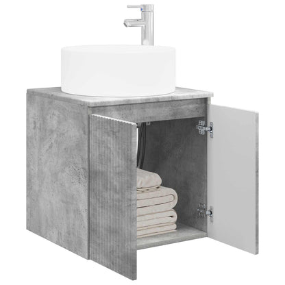 vidaXL Wall-mounted Sink Vanity Concrete Grey 49.5 x 44.5 x 65.5 cm