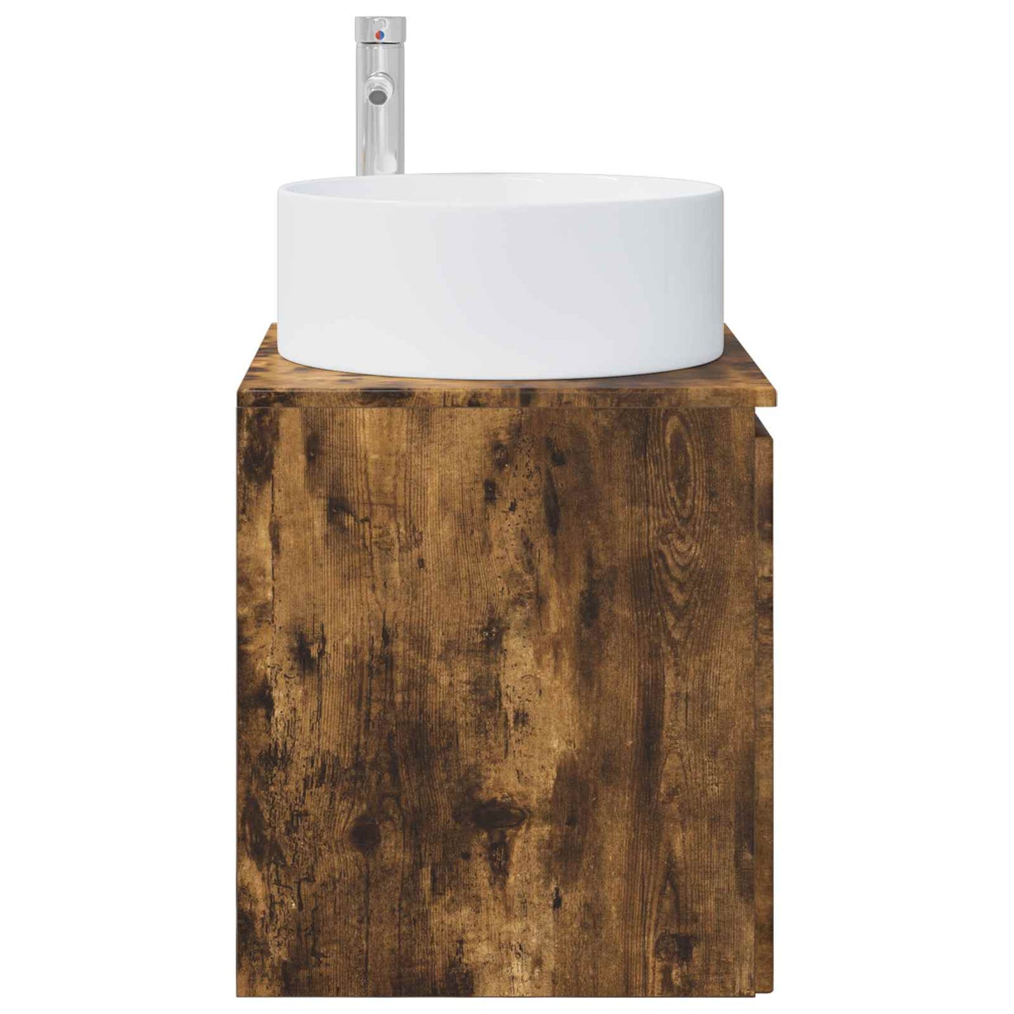vidaXL Wall-mounted Sink Vanity Smoked Oak 49.5 x 44.5 x 65.5 cm