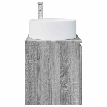 vidaXL Wall-mounted Sink Vanity Grey Sonoma 49.5 x 44.5 x 65.5 cm