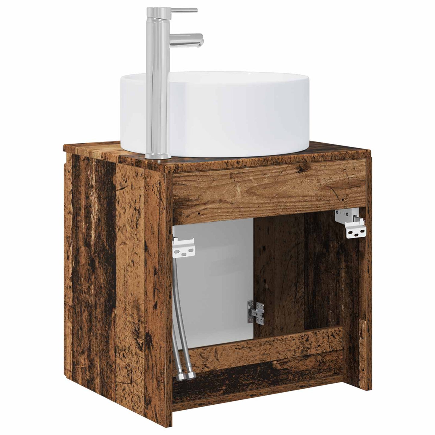 vidaXL Wall-mounted Sink Vanity Old Wood 49.5 x 44.5 x 65.5 cm