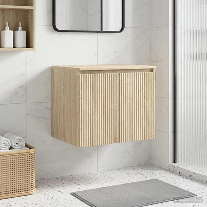 vidaXL Wall-mounted Bathroom Cabinet Sonoma Oak 62.5 x 44.5 x 50 cm