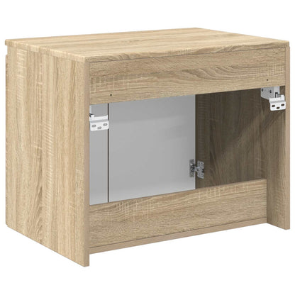 vidaXL Wall-mounted Bathroom Cabinet Sonoma Oak 62.5 x 44.5 x 50 cm