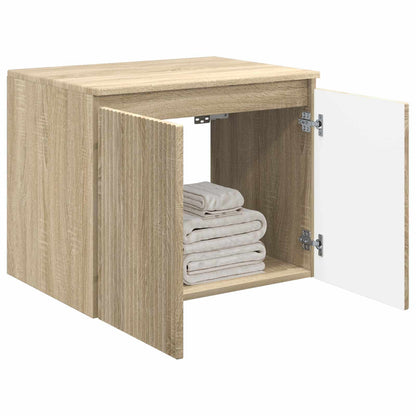 vidaXL Wall-mounted Bathroom Cabinet Sonoma Oak 62.5 x 44.5 x 50 cm