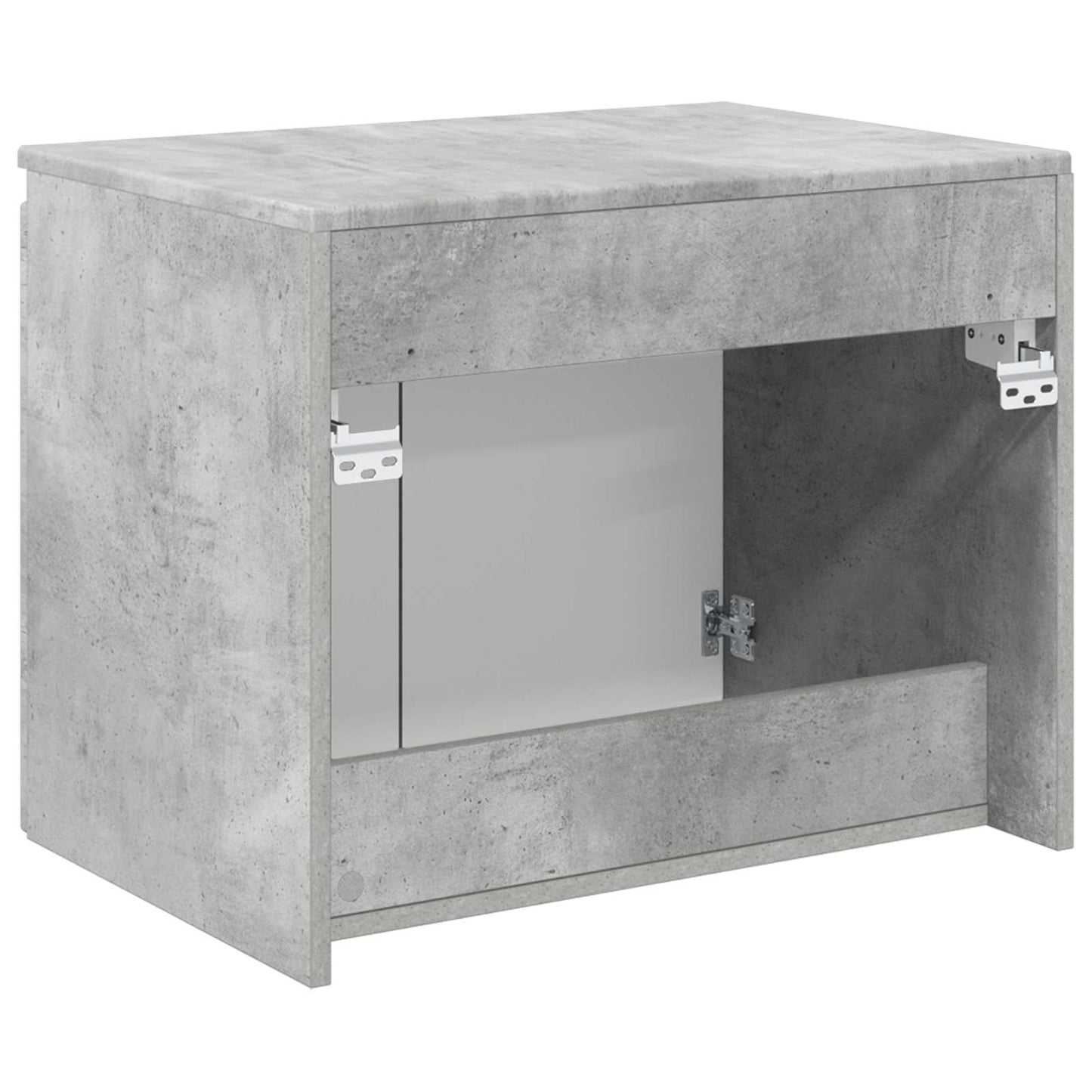 vidaXL Wall-mounted Bathroom Cabinet Concrete Grey 62.5 x 44.5 x 50 cm