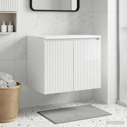 vidaXL Wall-mounted Bathroom Cabinet High Gloss White