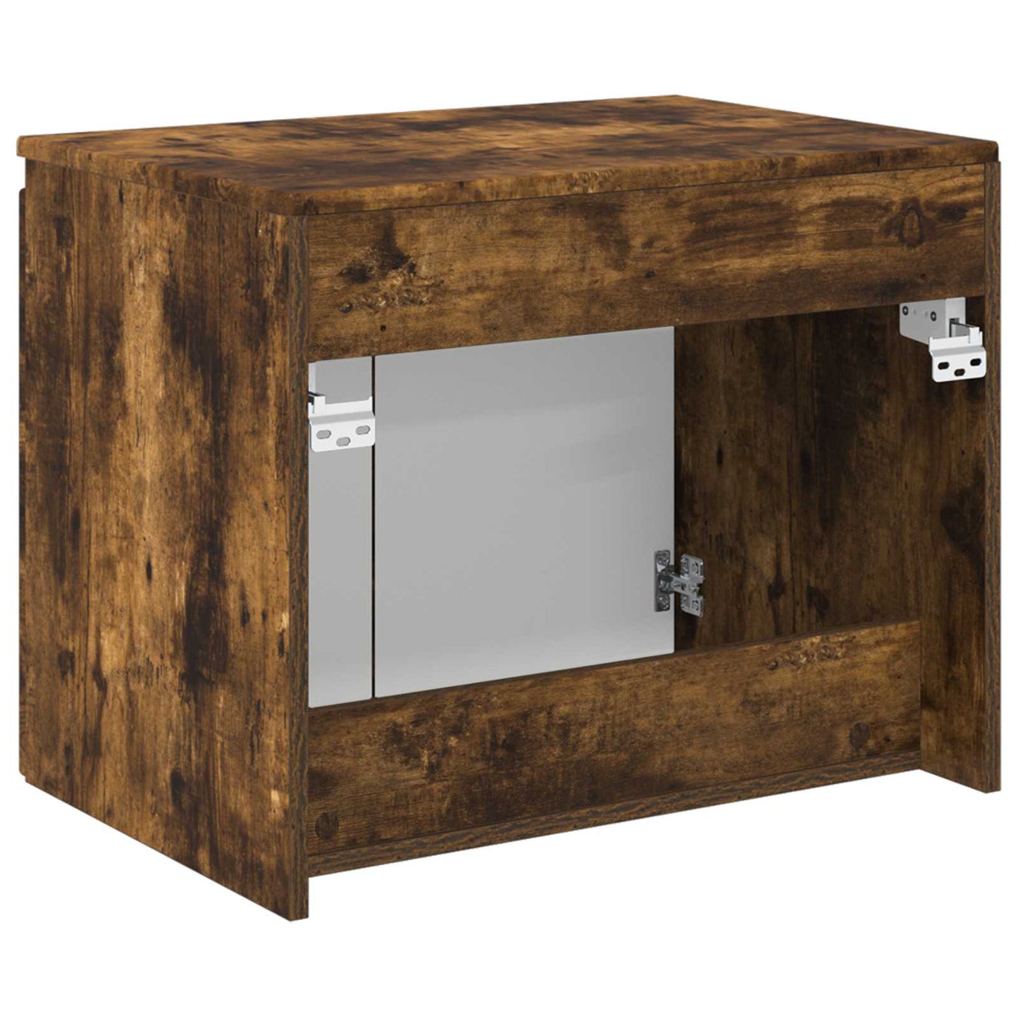 vidaXL Wall-mounted Bathroom Cabinet Smoked Oak 62.5 x 44.5 x 50 cm