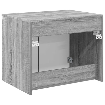 vidaXL Wall-mounted Bathroom Cabinet Grey Sonoma 62.5 x 44.5 x 50 cm