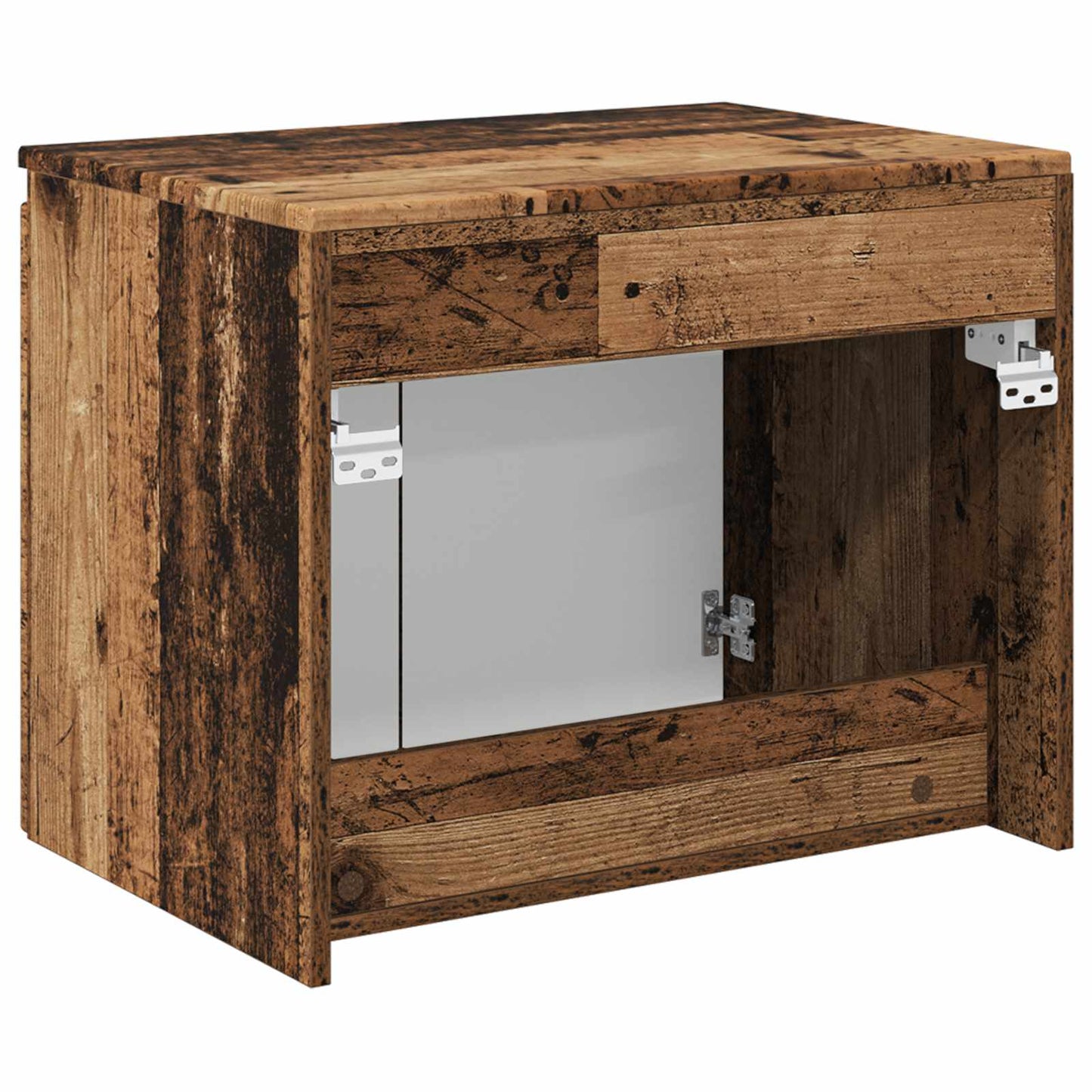vidaXL Wall-mounted Bathroom Cabinet Old Wood 62.5 x 44.5 x 50 cm