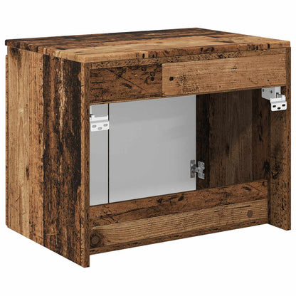 vidaXL Wall-mounted Bathroom Cabinet Old Wood 62.5 x 44.5 x 50 cm