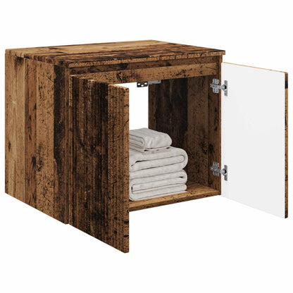 vidaXL Wall-mounted Bathroom Cabinet Old Wood 62.5 x 44.5 x 50 cm