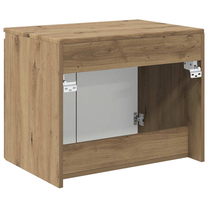vidaXL Wall-mounted Bathroom Cabinet Artisan Oak 62.5 x 44.5 x 50 cm