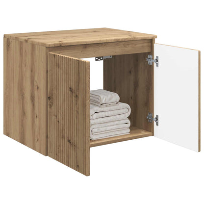 vidaXL Wall-mounted Bathroom Cabinet Artisan Oak 62.5 x 44.5 x 50 cm