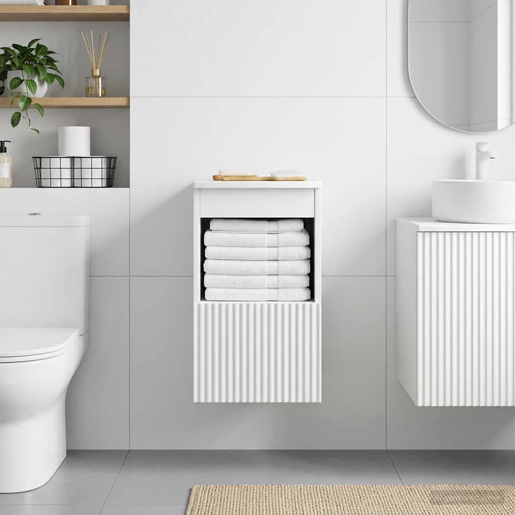 vidaXL Bathroom Cabinet White 30 x 35 x 50 cm Engineered Wood
