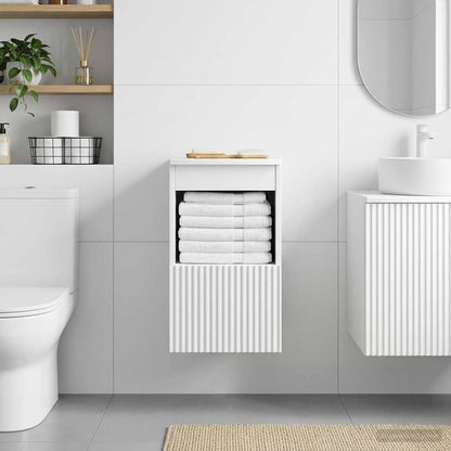 vidaXL Bathroom Cabinet White 30 x 35 x 50 cm Engineered Wood