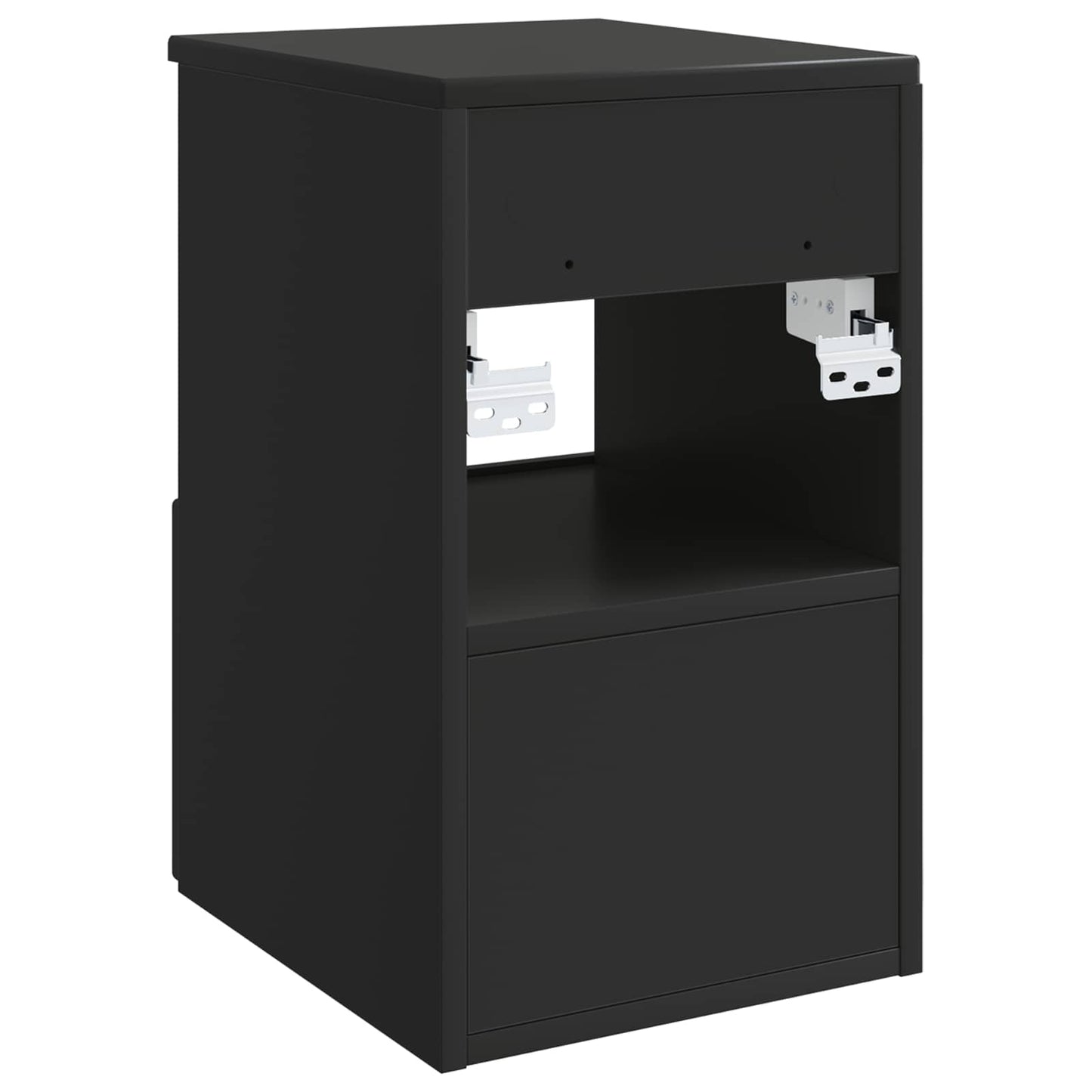 vidaXL Bathroom Cabinet Black 30 x 35 x 50 cm Engineered Wood