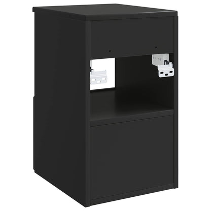 vidaXL Bathroom Cabinet Black 30 x 35 x 50 cm Engineered Wood