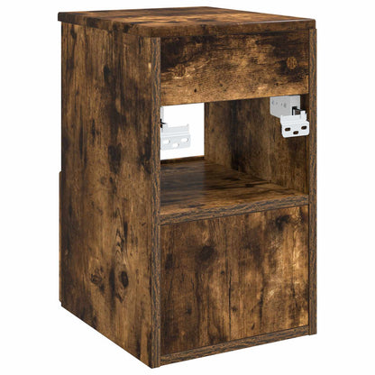 vidaXL Bathroom Cabinet Smoked Oak 30 x 35 x 50 cm Engineered Wood