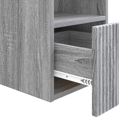 vidaXL Bathroom Cabinet Grey Sonoma 30 x 35 x 50 cm Engineered Wood