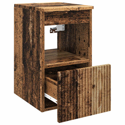 vidaXL Bathroom Cabinet Old Wood 30 x 35 x 50 cm Engineered Wood