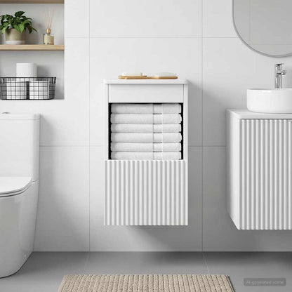 vidaXL Bathroom Cabinet White 30 x 41 x 50 cm Engineered Wood