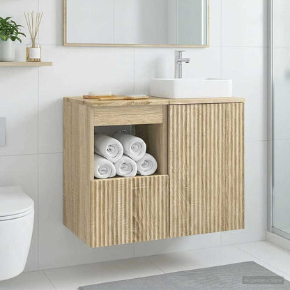 vidaXL Bathroom Cabinet Sonoma Oak 30 x 41 x 50 cm Engineered Wood