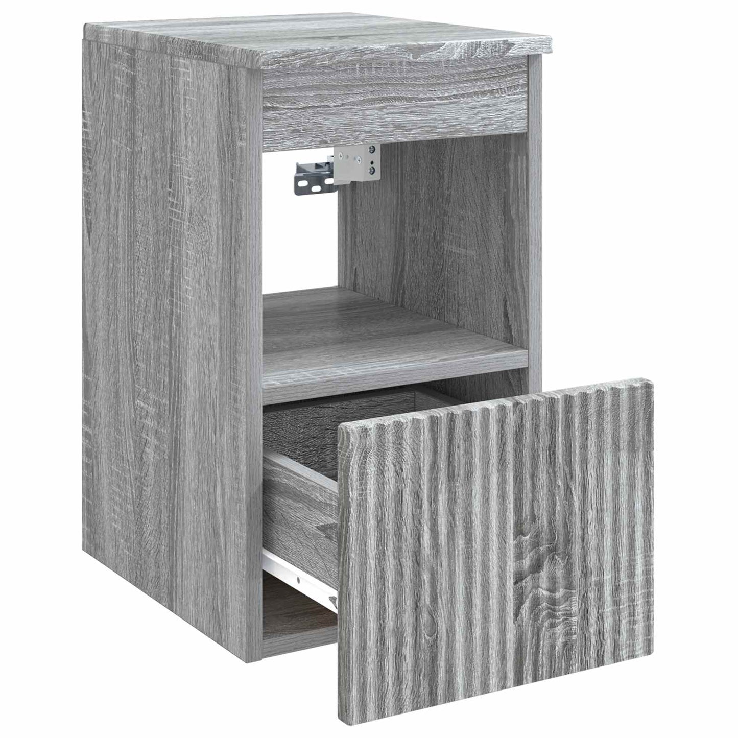vidaXL Bathroom Cabinet Grey Sonoma 30 x 41 x 50 cm Engineered Wood