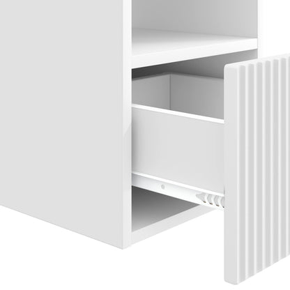vidaXL Bathroom Cabinet White 30 x 44.5 x 50 cm Engineered Wood