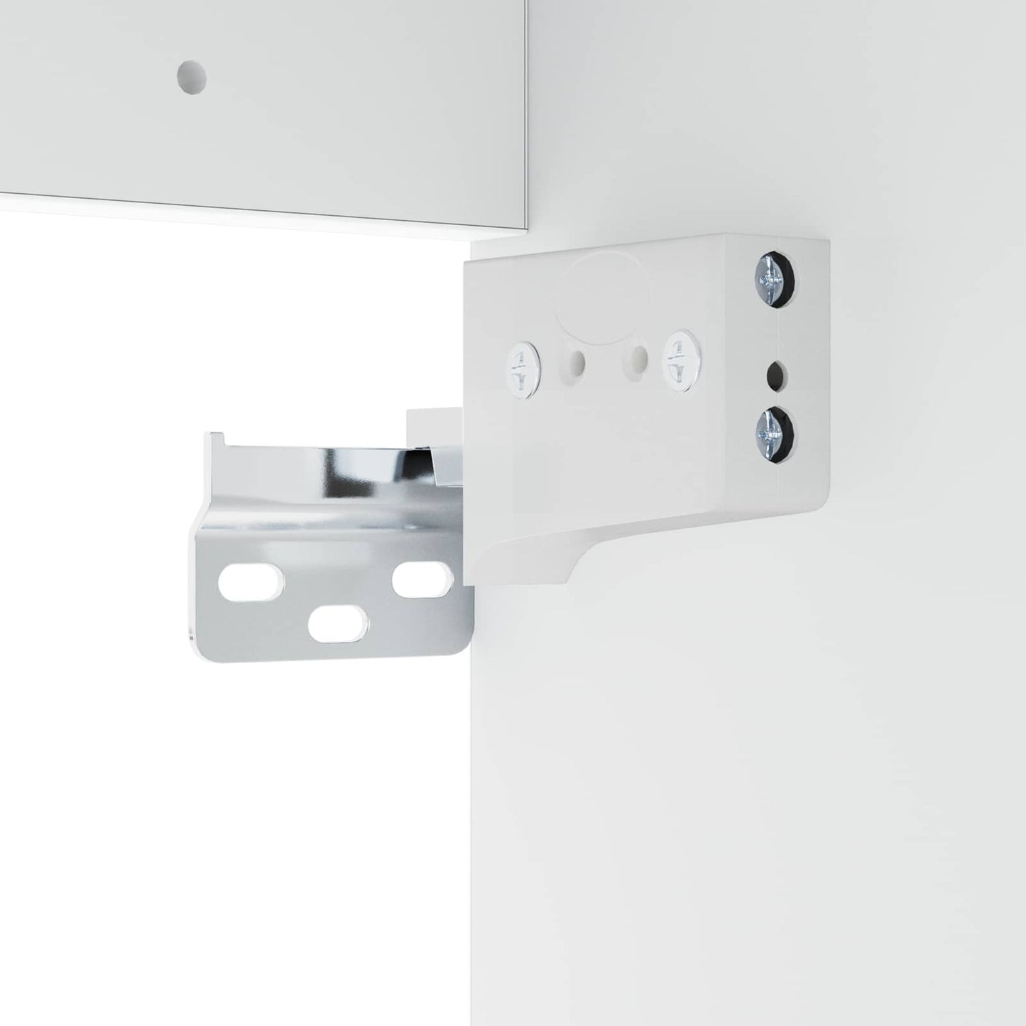 vidaXL Bathroom Cabinet High Gloss White 30 x 44.5 x 50 cm