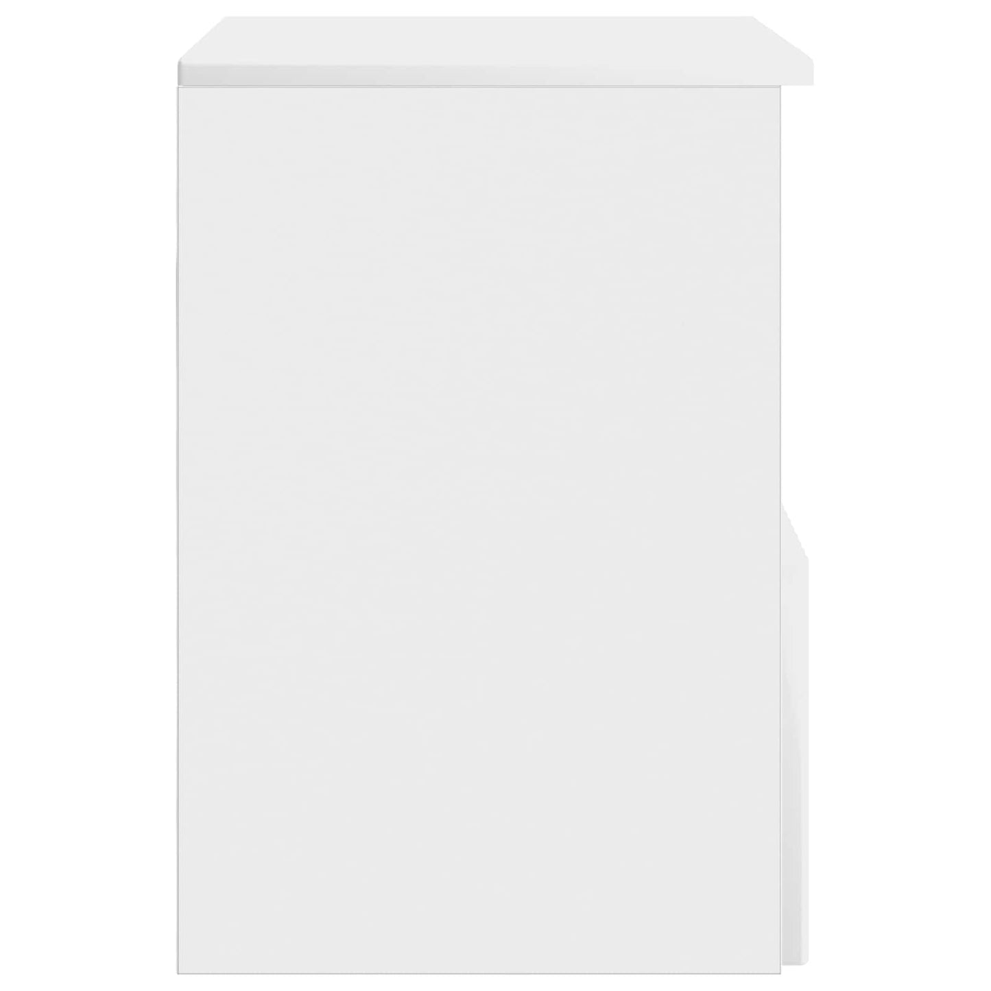 vidaXL Bathroom Cabinet High Gloss White 30 x 44.5 x 50 cm