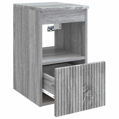 vidaXL Bathroom Cabinet Grey Sonoma 30 x 44.5 x 50 cm Engineered Wood