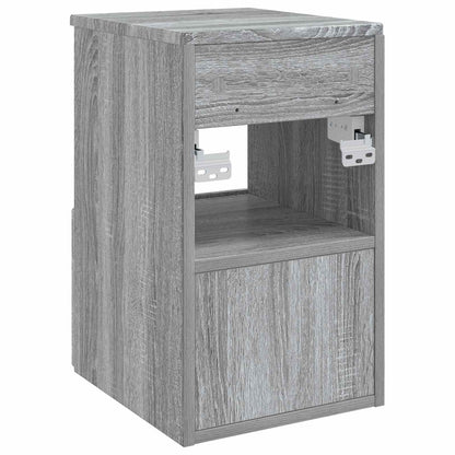 vidaXL Bathroom Cabinet Grey Sonoma 30 x 44.5 x 50 cm Engineered Wood