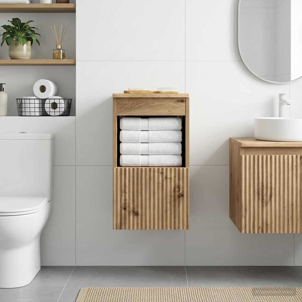 vidaXL Bathroom Cabinet Artisan Oak 30 x 44.5 x 50 cm Engineered Wood
