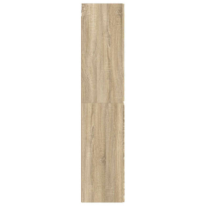 vidaXL Wall-mounted Bathroom Cabinet Sonoma Oak 33 x 34.5 x 160 cm