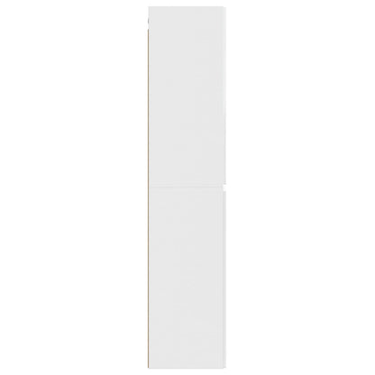 vidaXL Wall-mounted Bathroom Cabinet High Gloss White