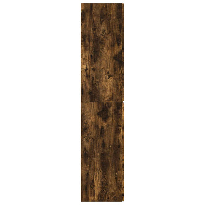 vidaXL Wall-mounted Bathroom Cabinet Smoked Oak 33 x 34.5 x 160 cm
