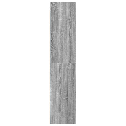 vidaXL Wall-mounted Bathroom Cabinet Grey Sonoma 33 x 34.5 x 160 cm