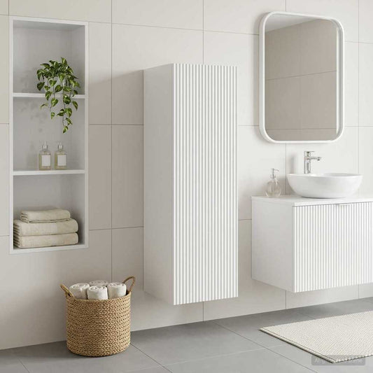 vidaXL Wall-mounted Bathroom Cabinet White 33 x 34.5 x 100 cm