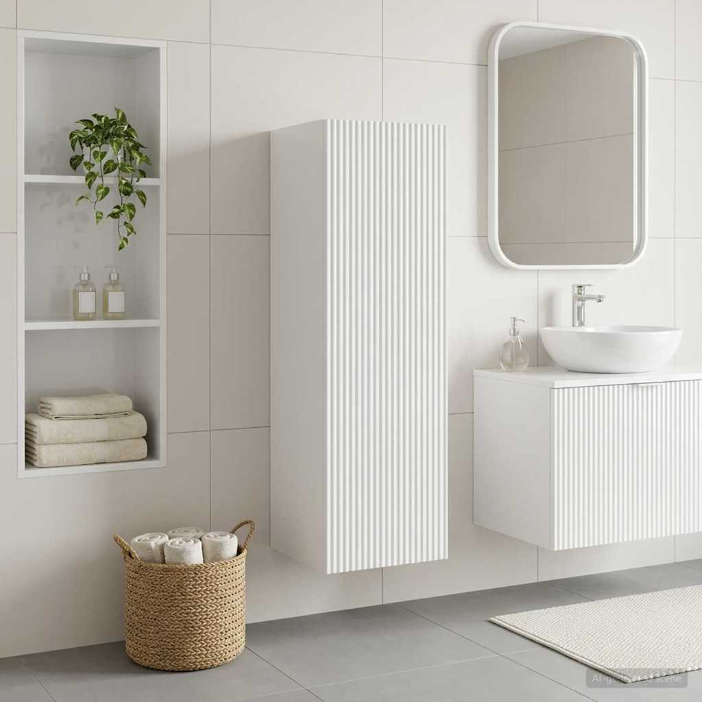 vidaXL Wall-mounted Bathroom Cabinet White 33 x 34.5 x 100 cm