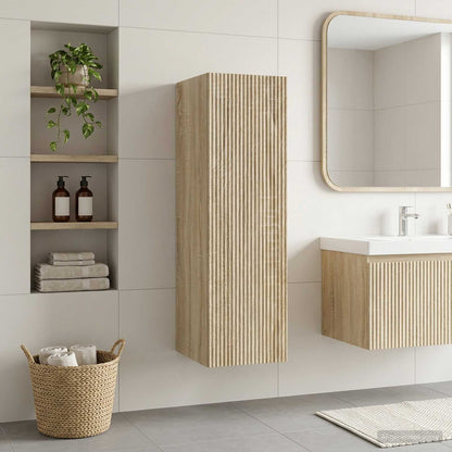 vidaXL Wall-mounted Bathroom Cabinet Sonoma Oak 33 x 34.5 x 100 cm
