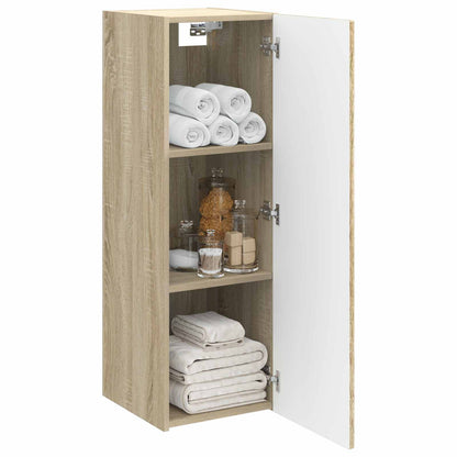 vidaXL Wall-mounted Bathroom Cabinet Sonoma Oak 33 x 34.5 x 100 cm