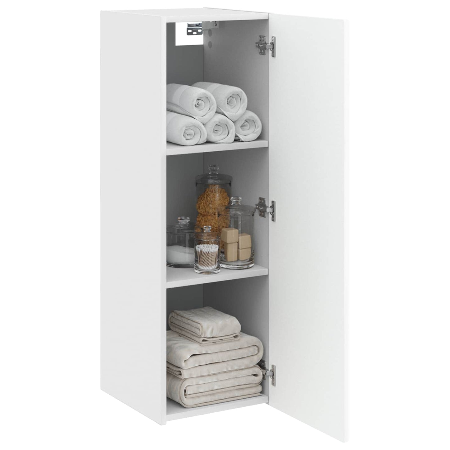 vidaXL Wall-mounted Bathroom Cabinet High Gloss White