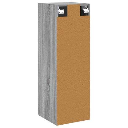 vidaXL Wall-mounted Bathroom Cabinet Grey Sonoma 33 x 34.5 x 100 cm