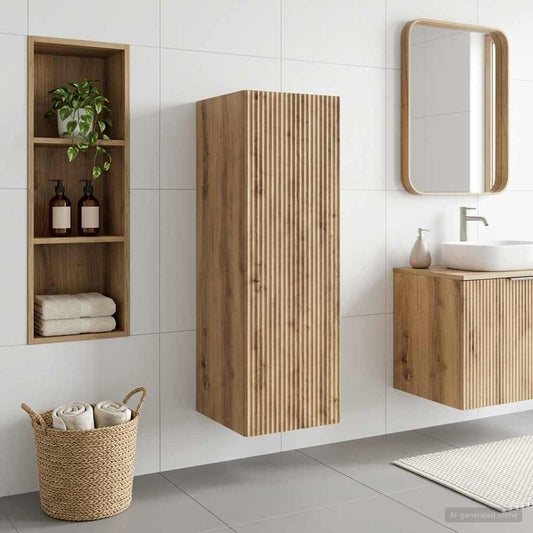 vidaXL Wall-mounted Bathroom Cabinet Artisan Oak 33 x 34.5 x 100 cm