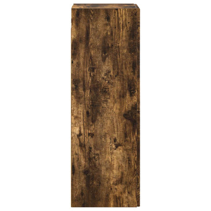 vidaXL Wall-mounted Bathroom Cabinet Smoked Oak 33 x 34.5 x 60 cm