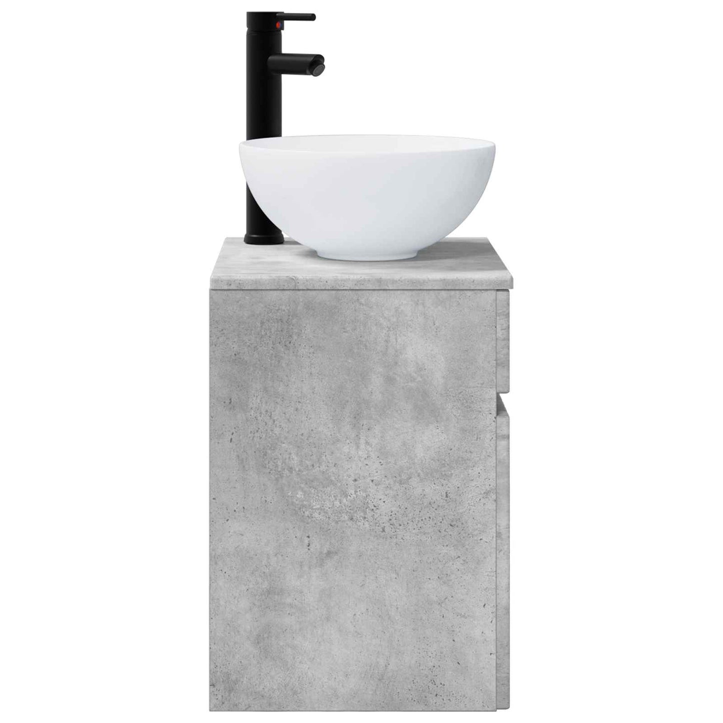 vidaXL Wall-mounted Sink Vanity Concrete Grey 39 x 35 x 63 cm