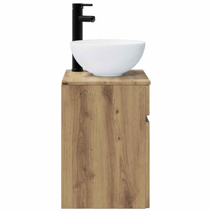 vidaXL Wall-mounted Sink Vanity Artisan Oak 39 x 35 x 63 cm
