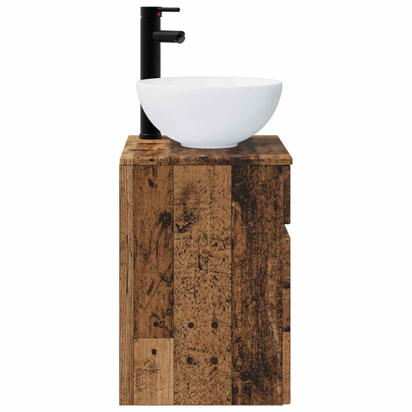 vidaXL Wall-mounted Sink Vanity Old Wood 39 x 41 x 64.5 cm