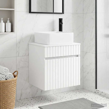 vidaXL Wall-mounted Sink Vanity White 49 x 41 x 63 cm Engineered Wood